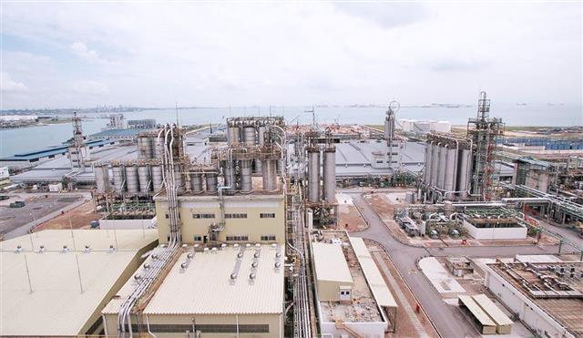 低炭素化の取り組みで成果を上げているＴＰＣの工場（住友化学提供）