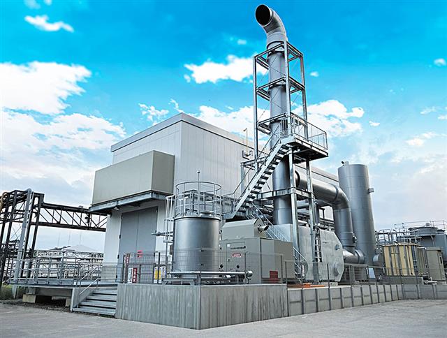 日本化薬高崎工場に設置したガスコージェネレーションシステム